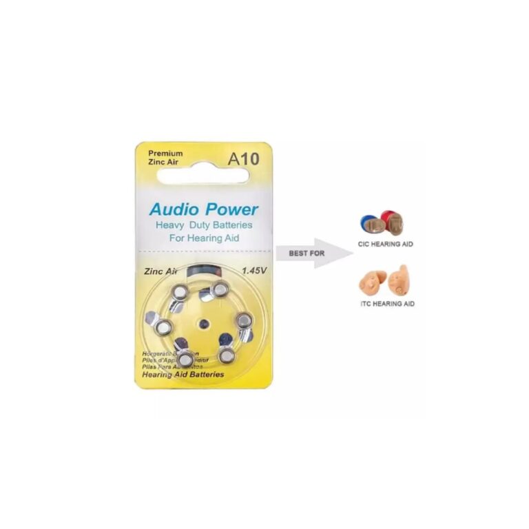 Audio Power-Hearing Aid Batteries (Pack of 6 cells) A10 (2)