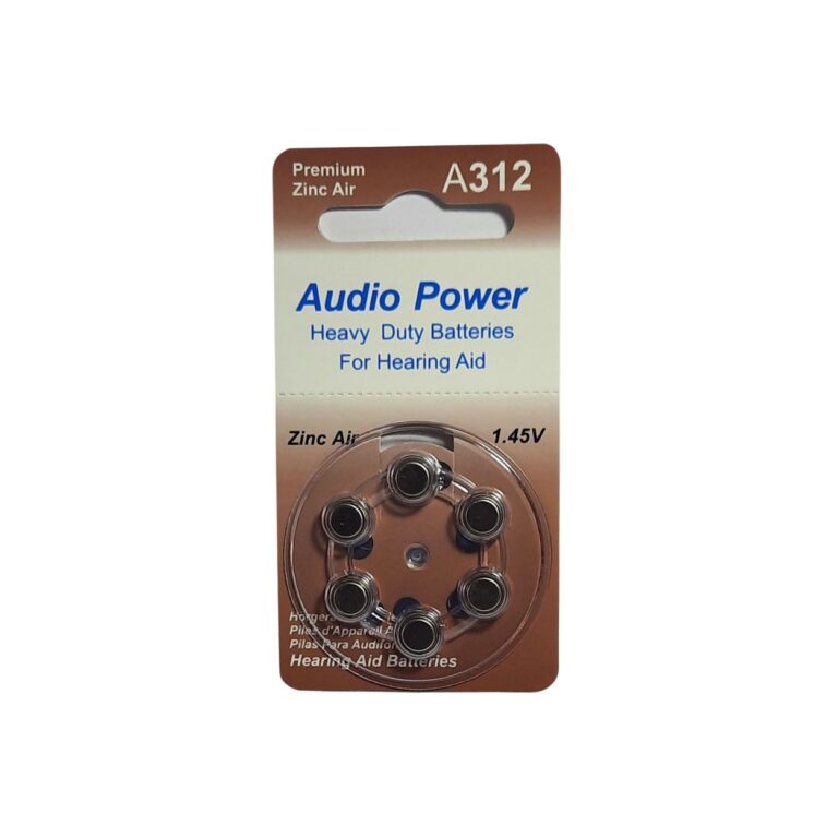 Audio Power Hearing Aid Batteries Size 312