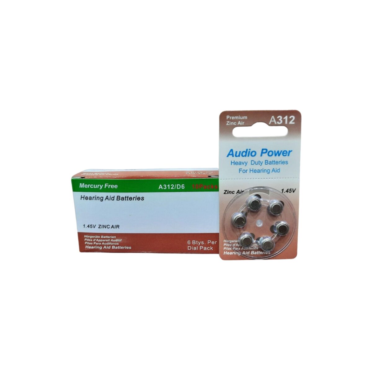 Audio Power-Hearing Aid Batteries (Pack of 6 cells) A312 (1)