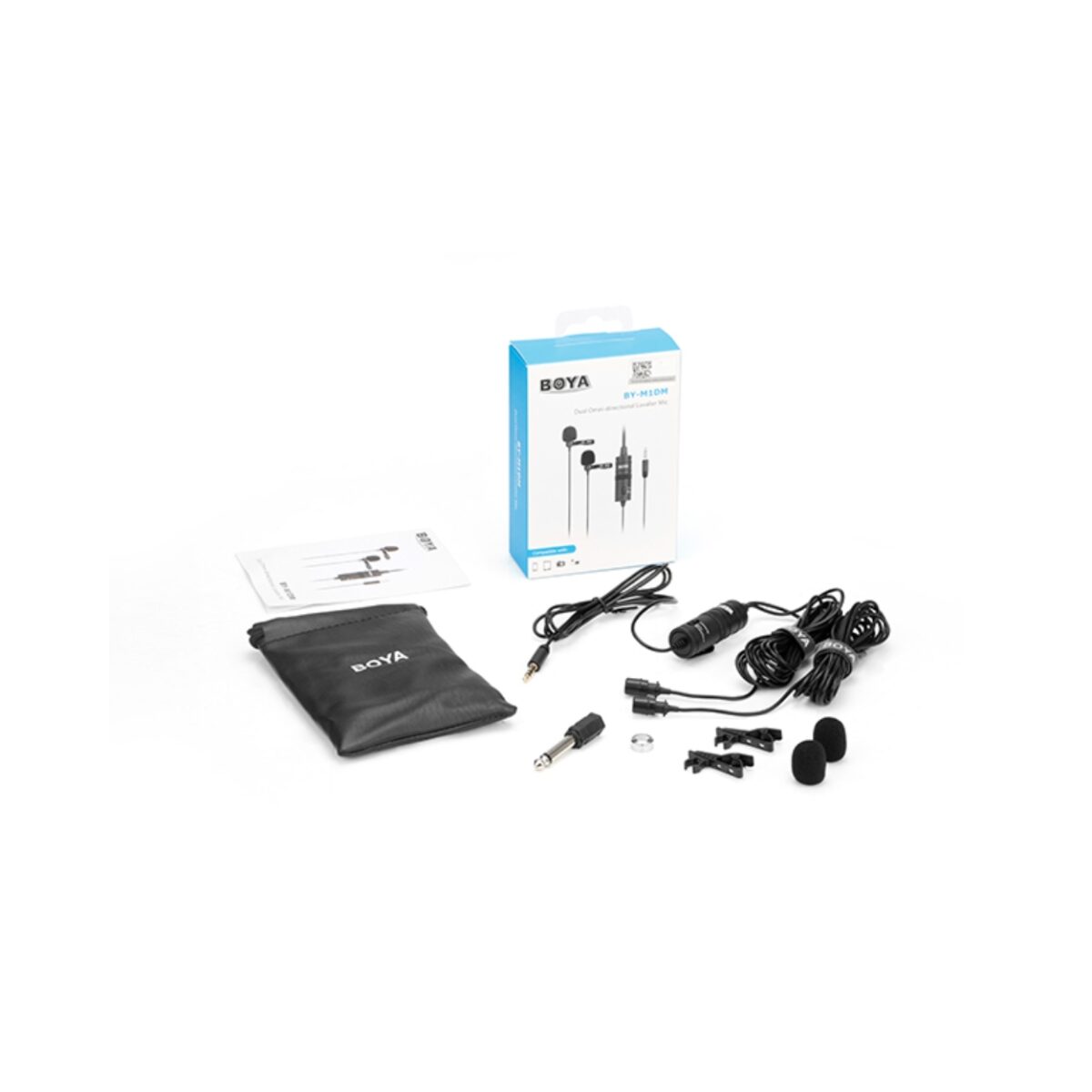 BOYA BY-M1DM Dual Omnidirectional Lavalier Microphone