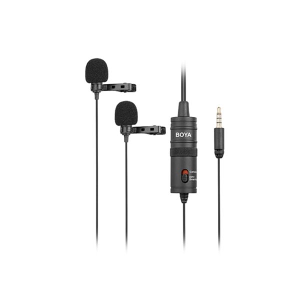 BOYA BY-M1DM Dual Omnidirectional Lavalier Microphone