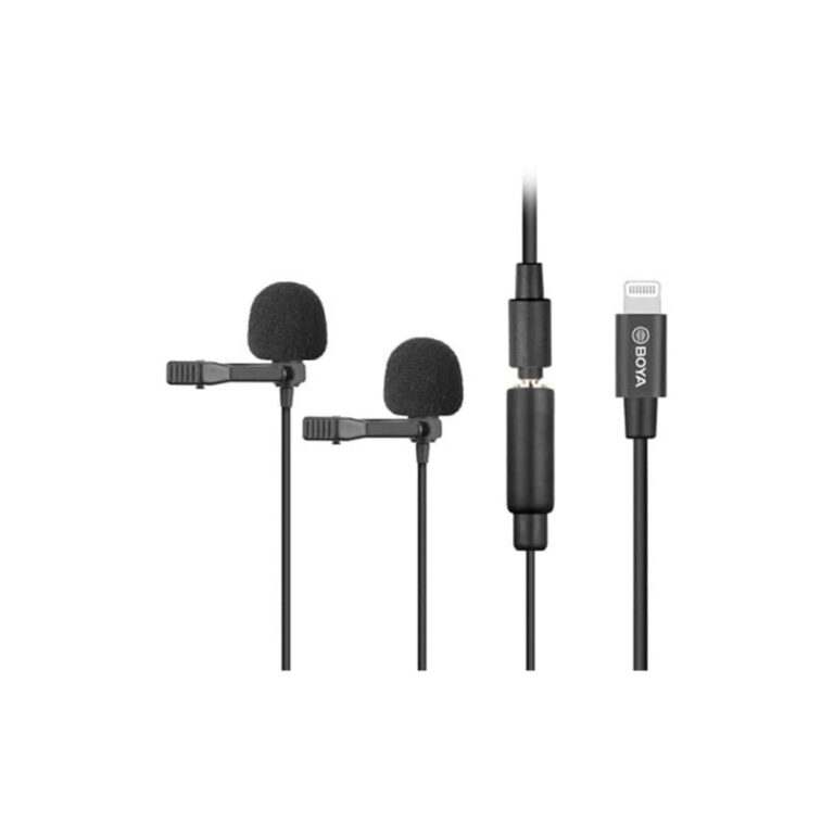 BOYA BY-M2D Digital Dual Omnidirectional Lavalier Microphones (iOS)