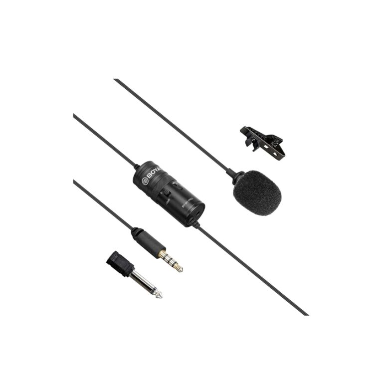 BOYA by-M1 Pro Omnidirectional Lavalier Microphone Clip-on Lapel Mic (1)