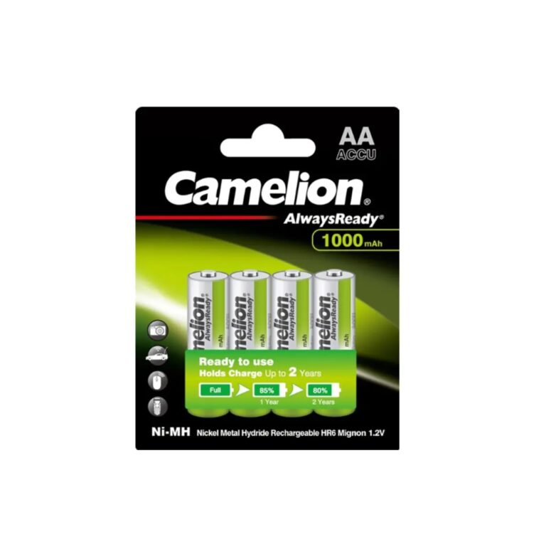 Camelion AA4 1000 mAh rechargeable Batteries