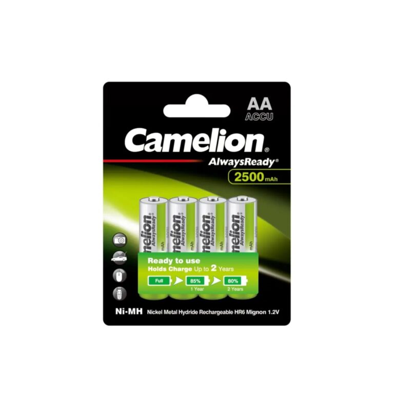 Camelion AA4 2500 mAh rechargeable Batteries