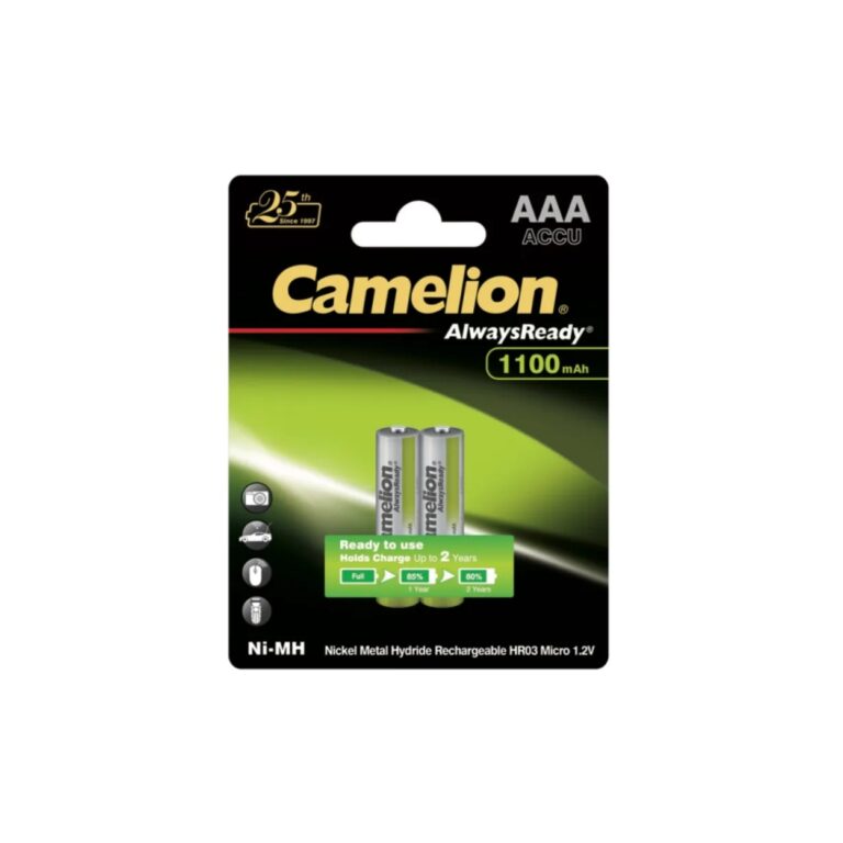 Camelion AAA2 1100 mAh rechargeable Batteries