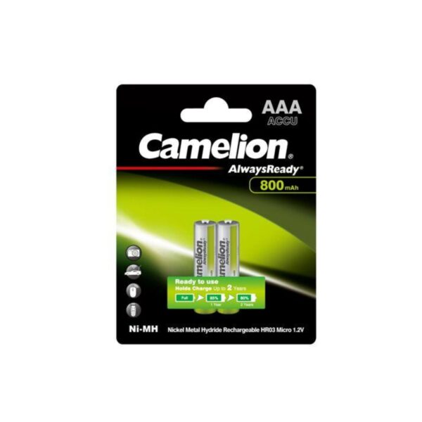 Camelion AAA2 800 mAh rechargeable Batteries