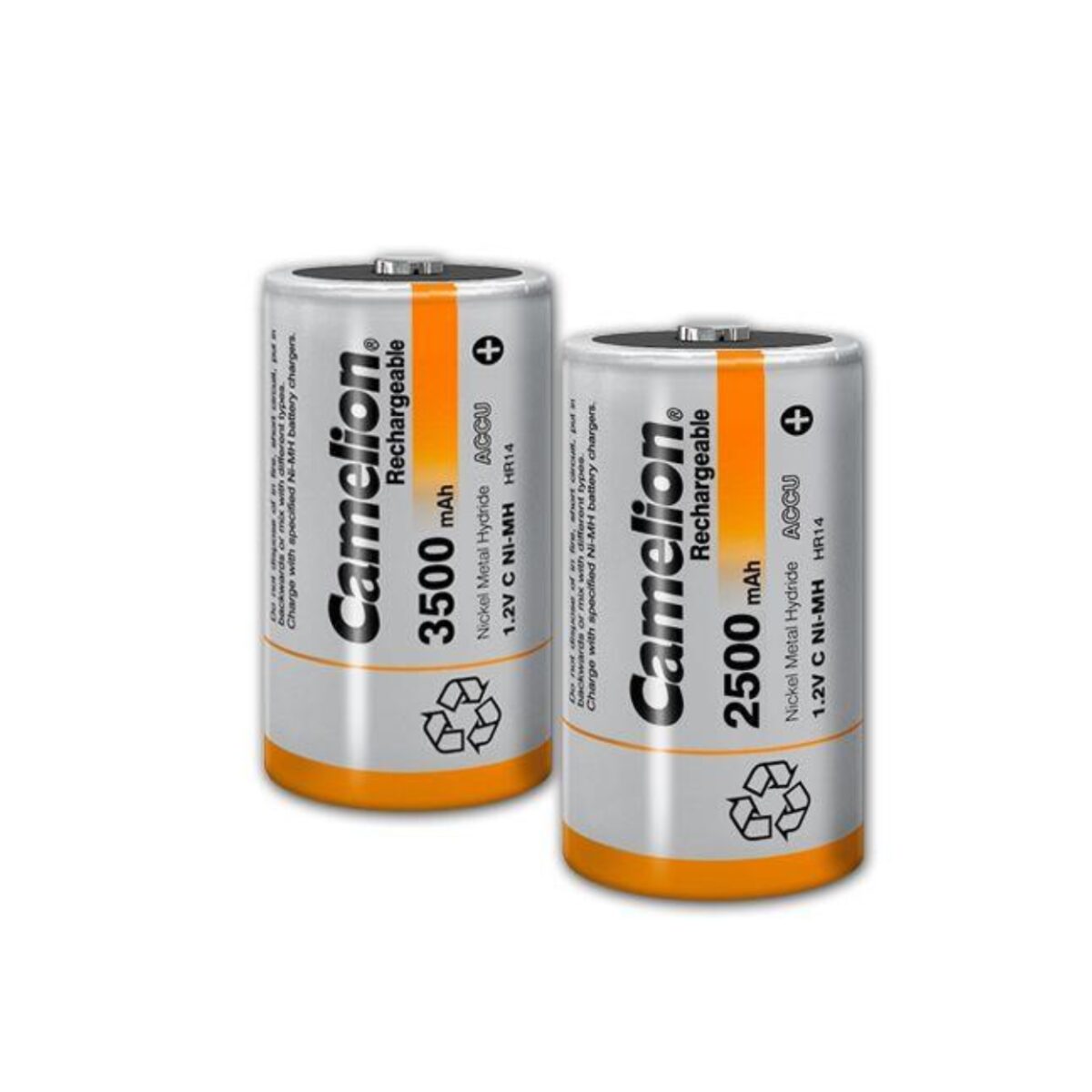 Camelion C size 2500 mAh rechargeable Batteries (Pack of 2)