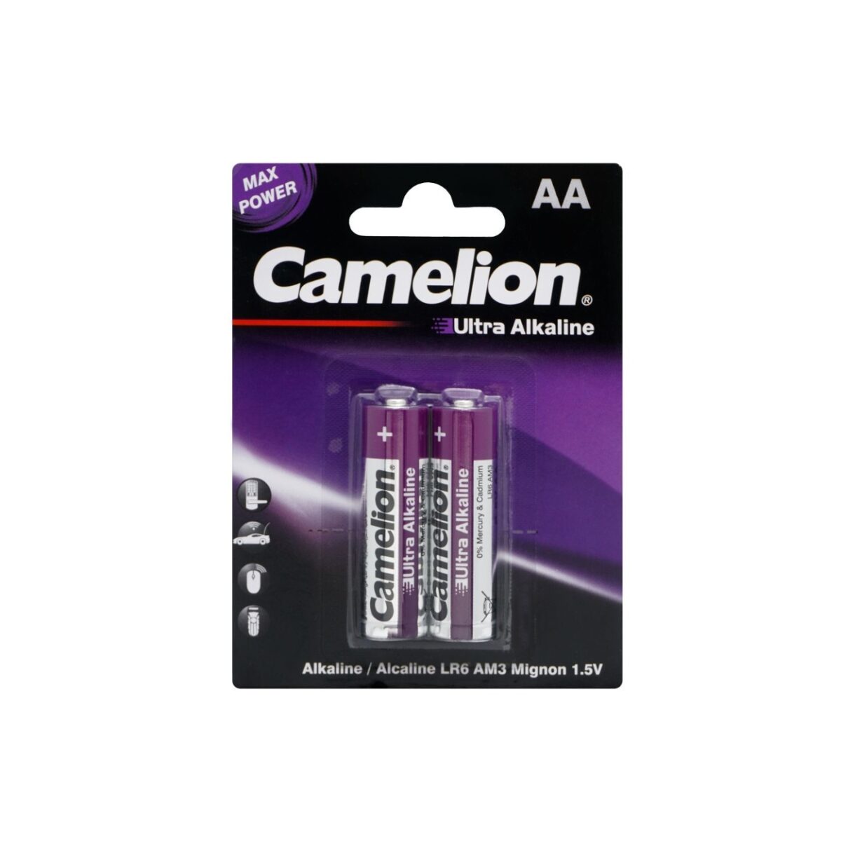 Camelion ultra alkaline batteries AA2