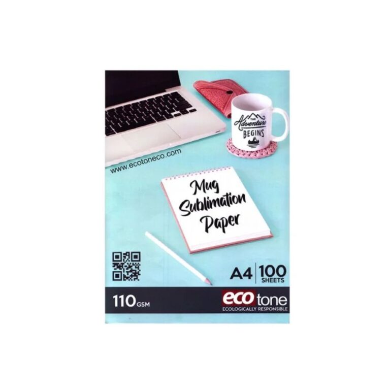 ECOTONE A4 110 GM SUBLIMATION PAPER 100 SHT