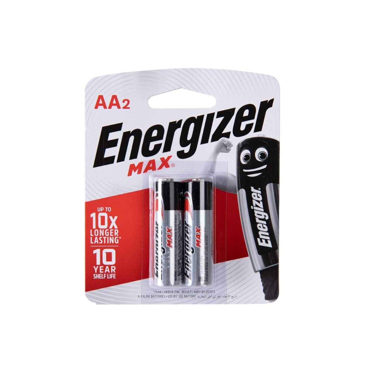 Energizer Max Alkaline Battery AA2 1.5v