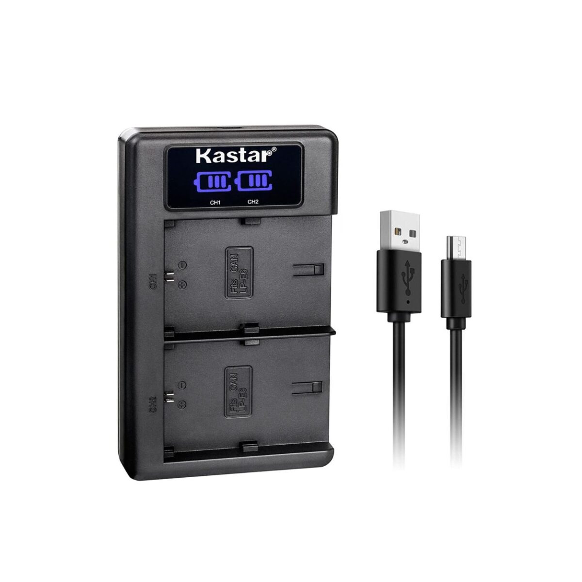 Kastar Canon LC-E6 Battery Charger DUAL (A+Copy)