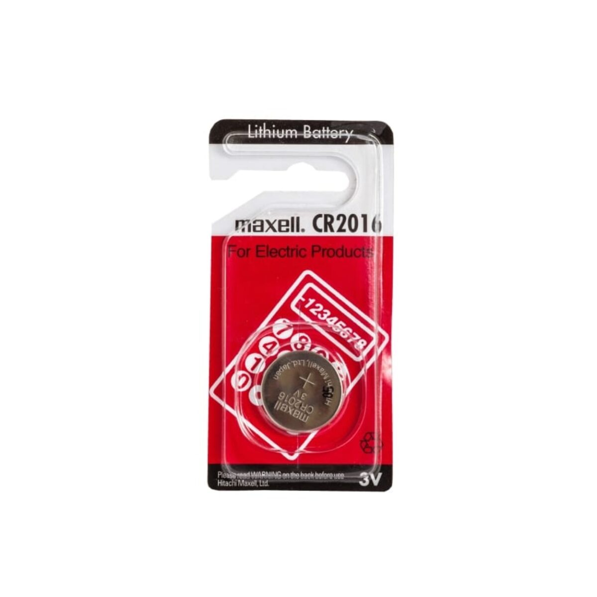 Maxcell CR 2016 3V Lithium Coin Cell (5 batteries) (2)