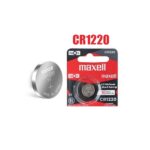 Maxcell CR1220 3V Lithium Coin Cell (5 batteries) (1)