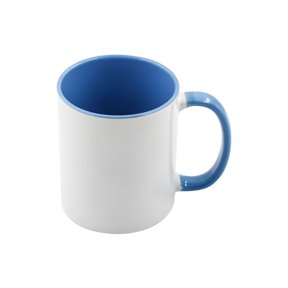 Mug Inside Light Blue Color Ceramic Plain Sublimation 11 Oz