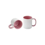 Mug Inside PINK Color Ceramic Plain Sublimation 11 Oz (1)