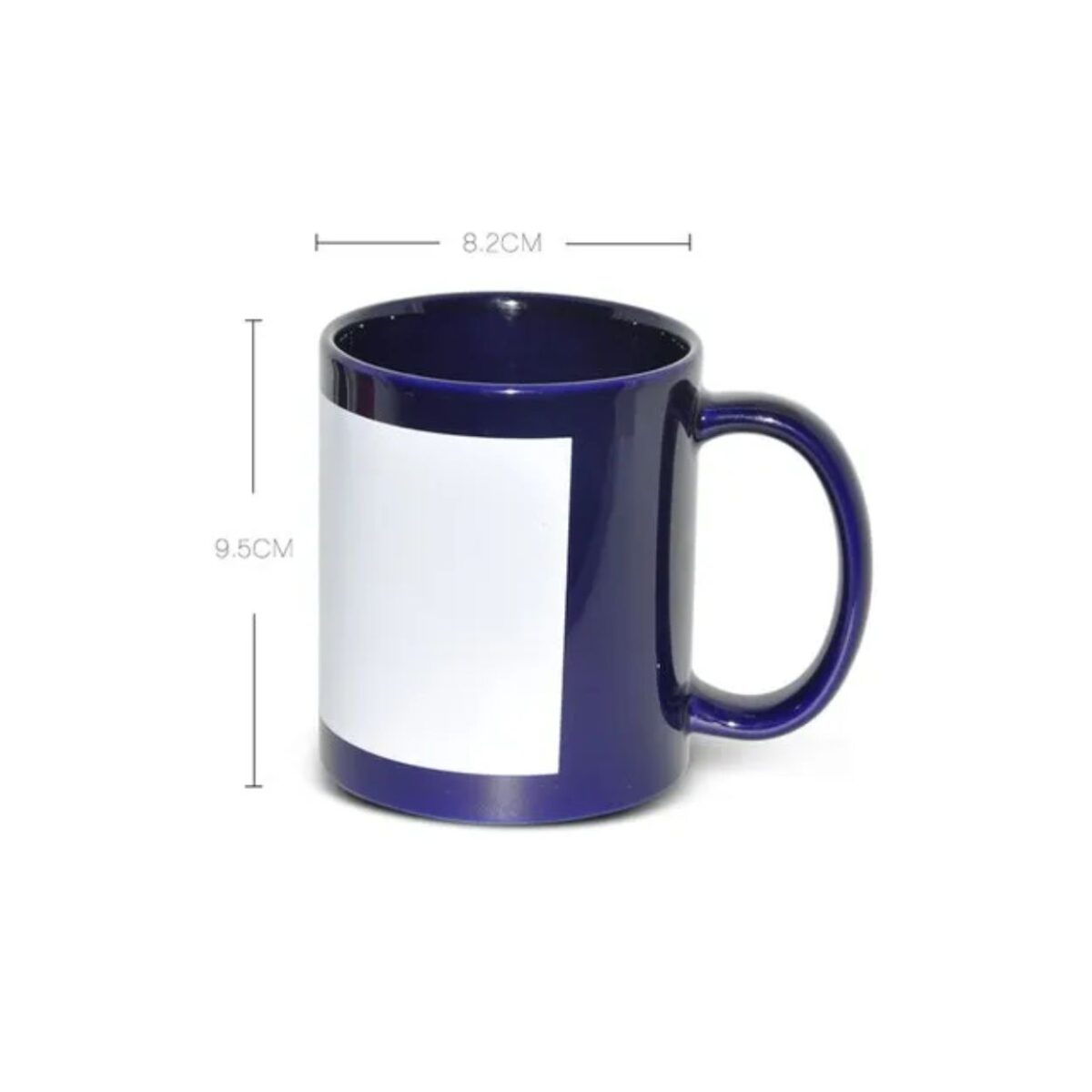 Mug Patch Drak Blue Color Ceramic Plain Sublimation 11 Oz (1)