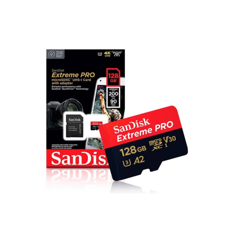 SanDisk 128GB Extreme Pro UHS-I microSDXC Memory Card 200 mb