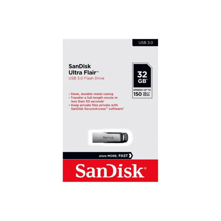 SanDisk 32GB Usb Ultra Flair USB 3.0 Flash Drive