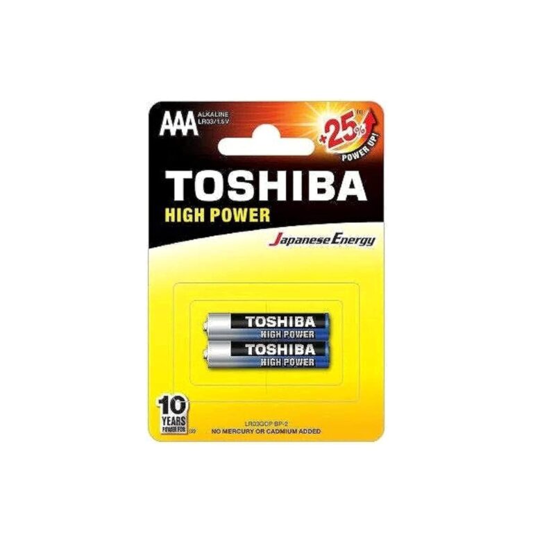 Toshiba High Power AAA 2 Alkaline Batteries