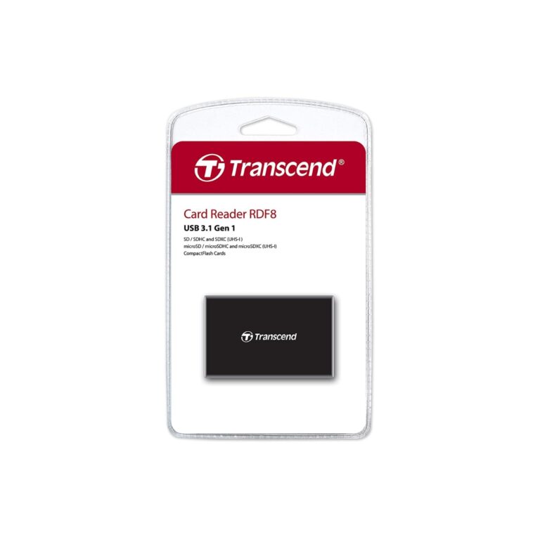 Transcend RDF8 USB 3.1 Gen 1 Card Reader (Black)