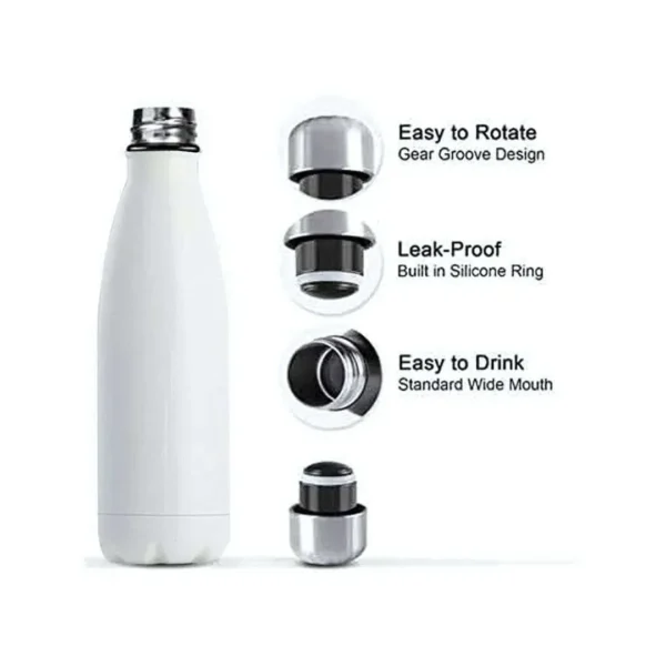 Stainless Steel Cola-Shaped 700ml Sublimation Water Bottle