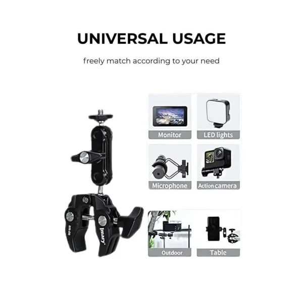 Jmary SR-56 Super Clamp for Mobile/GoPro/Camera
