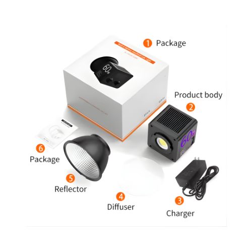 Mamen SL C60R LED Video Bi + RGB Video Light