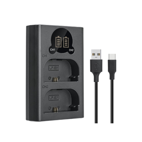 Canon LP-E6 Dual Charger for 6D Camera