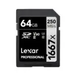 Lexar 64GB 250MB/s Silver Plus UHS II SD Card